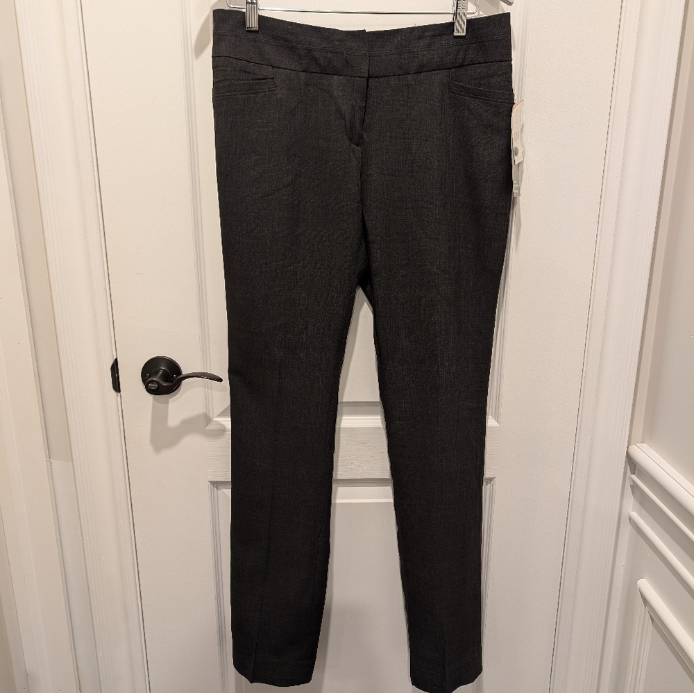 Suzy Shier Boot Cut Dark Grey Dress Pants Size 9/10 NWT